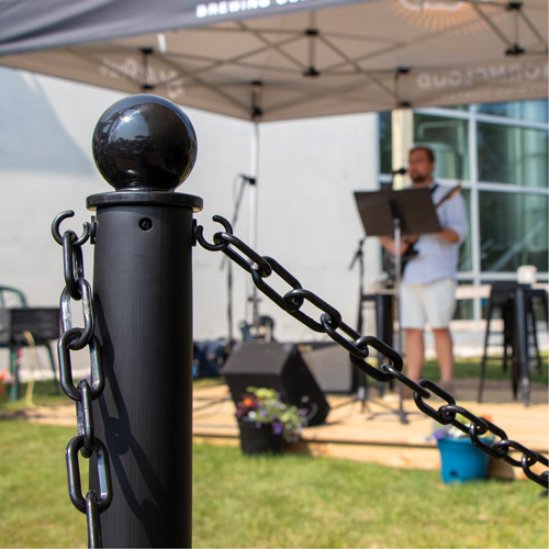 Plastic Barrier Chain, Green Planification Entrepots Molloy