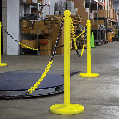 Bicolour Plastic Barrier Chain, Green/White Planification Entrepots Molloy