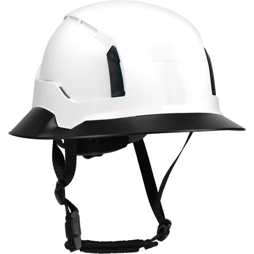 Bordure large compl&egrave;te &agrave; agrafe pour casque d'alpiniste RZRBack, blanc Planification Entrepots Molloy