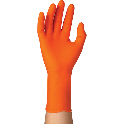 TOUCHNTUFF 93-800 Disposable Gloves, 8.5/9, Latex/Neoprene/Nitrile, 23.6-mil, Powder-Free, Orange Planification Entrepots Molloy