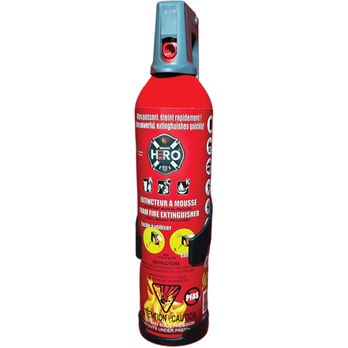 Hero 911 PFAS-Free Fire Extinguisher, ACK, 750 ml Capacity Planification Entrepots Molloy