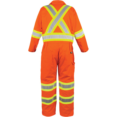 High-Visibility Unlined Coveralls, Medium, High Visibility Orange Planification Entrepots Molloy