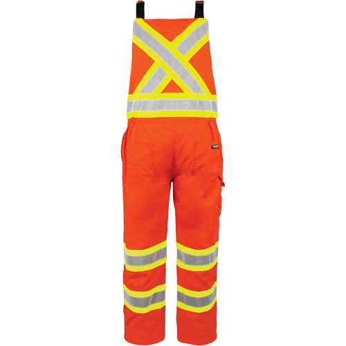 High-Visibility Unlined Overalls, 6X-Large, High Visibility Orange Planification Entrepots Molloy