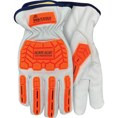 Scape Goat Cut-Resistant Gloves, 3X-Large, Goatskin Palm, Elastic/Driver Cuff Planification Entrepots Molloy