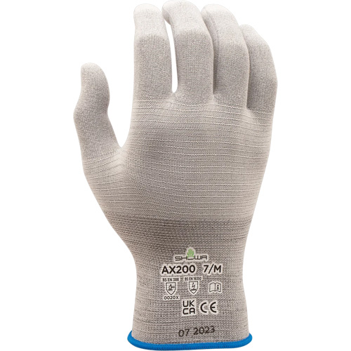 Gants AX200 ESD, Nylon, Calibre 18, 7/Moyen Planification Entrepots Molloy