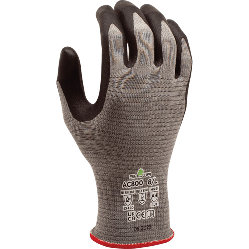 Gants DURACoil Alpha AC800 ESD, Taille T-Grand/9, Calibre 18, Rev&ecirc;tement Nitrile micromousse, Enveloppe en PEHP, ASTM ANSI niveau A4/EN 388 niveau D Planification Entrepots Molloy