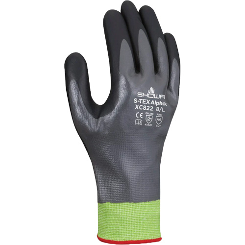 Gants r&eacute;sistants &agrave; la coupe S-TEX Alpha XC822, Taille 2T-Grand/10, Calibre 18, Rev&ecirc;tement Nitrile, Enveloppe en Tungst&egrave;ne, ASTM ANSI niveau A6 Planification Entrepots Molloy