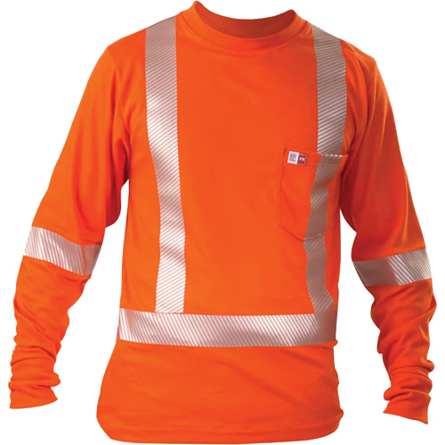 T-shirt &agrave; manches longues, T-Grand, Orange Planification Entrepots Molloy