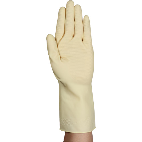 Gants naturels et l&eacute;gers AlphaTec 87-137, Taille 7, 11,8" lo, Latex de caoutchouc, 16 mils Planification Entrepots Molloy