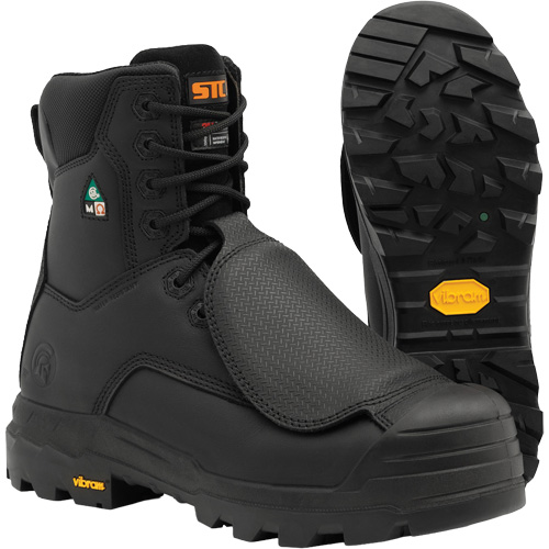 Bottes de travail Vulcan avec protecteur m&eacute;tatarsien &agrave; l'ext&eacute;rieur, Cuir, Taille 5, Imperm&eacute;able Planification Entrepots Molloy