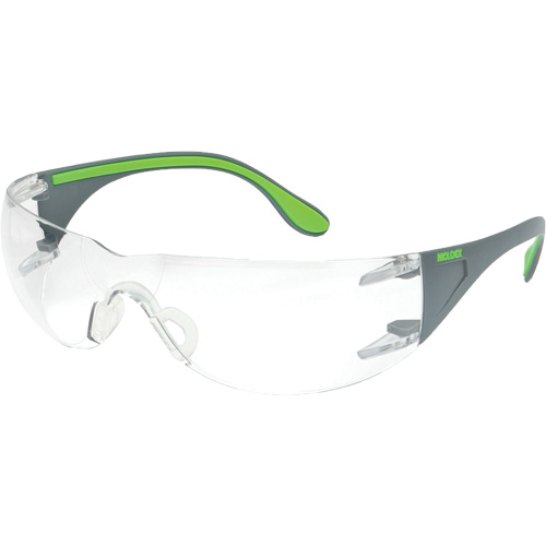 Adapt Lite Grey/Green Safety Glasses, Clear Lens, Anti-Fog/Anti-Scratch, ANSI Z87+/Meets/Exceeds CSA Z94.3 Planification Entrepots Molloy