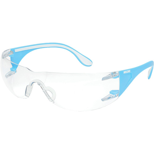 Lunettes de s&eacute;curit&eacute; bleu/blanc Adapt Lite, Lentille Transparent, Antibu&eacute;e/Anti-&eacute;gratignures, ANSI Z87+/R&eacute;pond ou surpasse la norme CSA Z94.3 Planification Entrepots Molloy