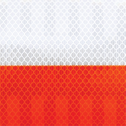 Pellicule souple pour chantiers routiers &agrave; haute intensit&eacute; 382VHIP, 5" la x 150' lo, Orange et blanc Planification Entrepots Molloy