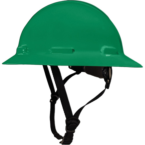 Casque de s&eacute;curit&eacute; &agrave; bordure compl&egrave;te LIDGUARD avec mentonni&egrave;re, R&eacute;pond aux normes CSA type 1, Suspension Rochet, Ventil&eacute; Planification Entrepots Molloy