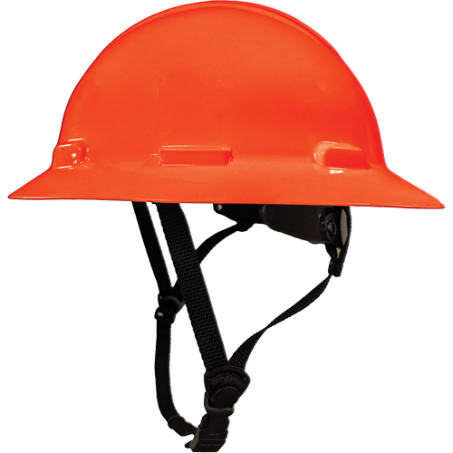 Casque de s&eacute;curit&eacute; &agrave; bordure compl&egrave;te LIDGUARD avec mentonni&egrave;re, R&eacute;pond aux normes CSA type 2, Suspension Rochet, Ventil&eacute; Planification Entrepots Molloy
