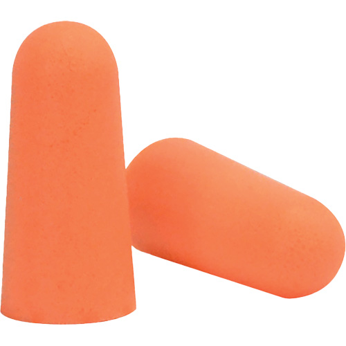 Bouchons d'oreilles coniques jetables en mousse de PU orange SEALTEC33, Vrac - Boîte Planification Entrepots Molloy