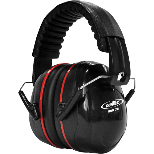 Cache-oreille SEALTEC de s&eacute;rie 500 avec bras doubles en acier inoxydable, Bandeau repliable, 26 dB NRR dB Planification Entrepots Molloy