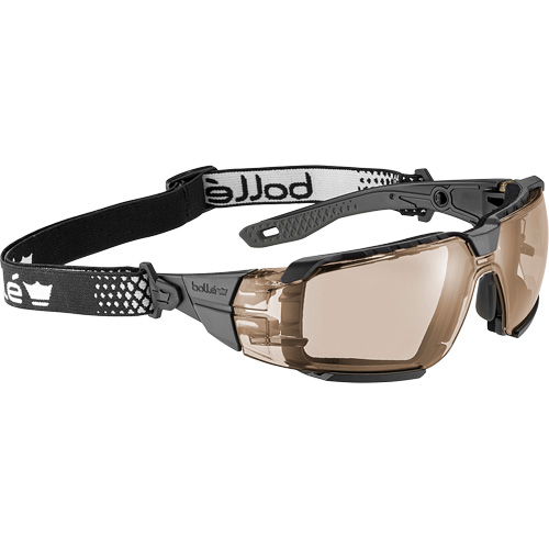RUSH+ 2.0 XP M/L Safety Glasses with Black & Grey Frame, Copper Lens, Anti-Fog/Anti-Scratch, ANSI Z87+ Planification Entrepots Molloy