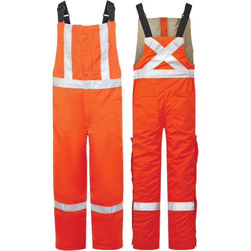 Salopette isol&eacute;e haute visibilit&eacute; de 9 oz Avenger, style 525, Hommes, T-Grand, Orange Planification Entrepots Molloy