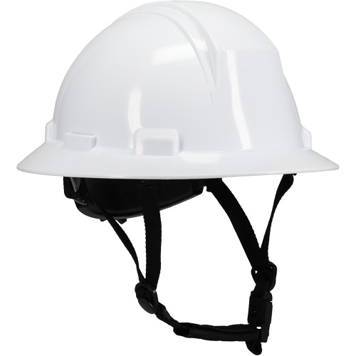 Kilimanjaro Full Brim Safety Helmet with HDPE Shell, Meets CSA Type 2, Ratchet Suspension, Non-Vented Planification Entrepots Molloy