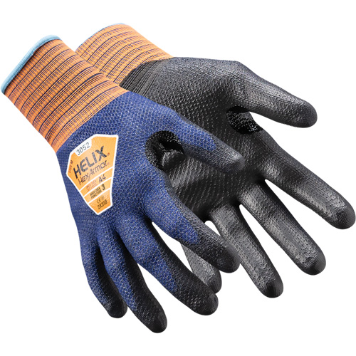 Helix&reg; 3052 Thin Work Gloves, 11/2X-Large, 21 Gauge, Polyurethane Coated, ASTM ANSI Level A4/EN 388 Level D Planification Entrepots Molloy