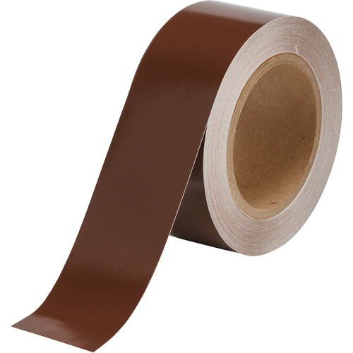 Pipe Marker Tape, 90', Brown Planification Entrepots Molloy
