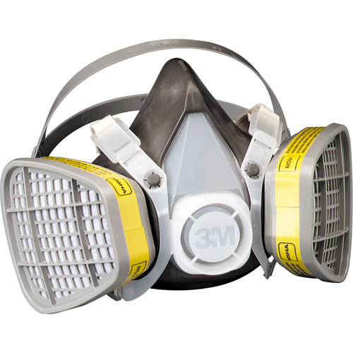 Respirateur pour vapeurs organiques/gaz acide, &eacute;lastom&egrave;re/Thermoplastique, Grand Planification Entrepots Molloy
