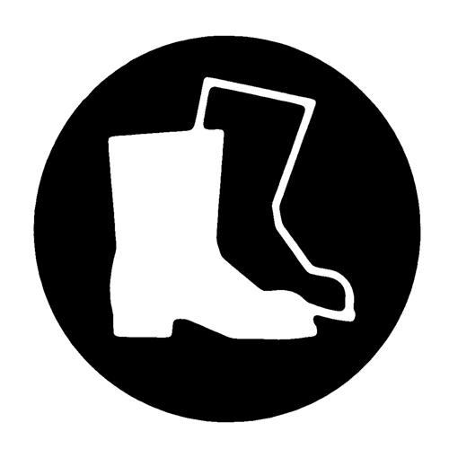 &eacute;tiquettes avec pictogramme Right to Know - Combinaison pleine protection, Vinyle, Feuille, 5/8" lo x 3/4" la Planification Entrepots Molloy
