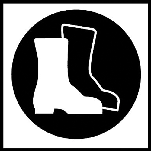 &eacute;tiquettes avec pictogramme Right to Know - Bottes, Vinyle, Feuille, 5/8" lo x 3/4" la Planification Entrepots Molloy