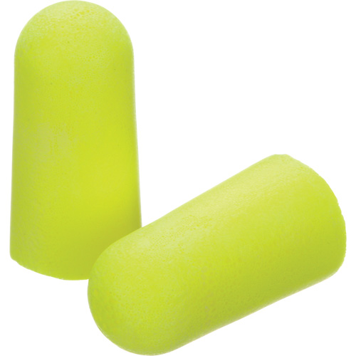 Bouchons d'oreilles n&eacute;on jaune E-A-Rsoft, Vrac - Sac en poly Planification Entrepots Molloy
