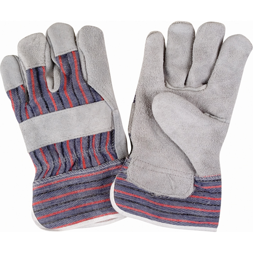 Gants d'ajusteur rugueux, Grand, Paume en Cuir de vache refendu, Doublure en Coton Planification Entrepots Molloy