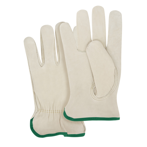 Close-Fit Driver's Gloves, Medium, Grain Cowhide Palm Planification Entrepots Molloy