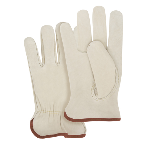 Gants pour conducteurs &agrave; ajustement serr&eacute;, Grand, Paume en Cuir fleur de vache Planification Entrepots Molloy