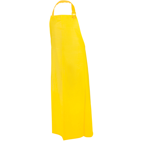 PVC Apron, PVC, Yellow, 35" W x 45" L Planification Entrepots Molloy