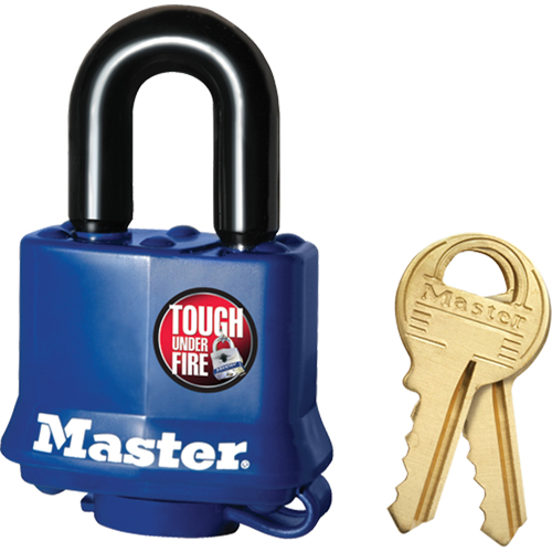 Weather-Resistant Padlock, Keyed Different, Laminated Steel, 1-9/16" Width Planification Entrepots Molloy