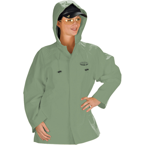 Hurricane Flame Retardant/Oil Resistant Rain Suits - Jacket, 4X-Large, Green Planification Entrepots Molloy