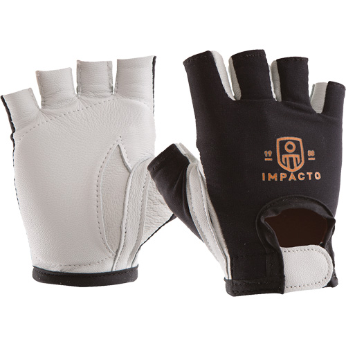 Anti-Impact Left-Hand Glove, X-Small, Goatskin/Split Leather Palm, Hook & Loop Cuff Planification Entrepots Molloy
