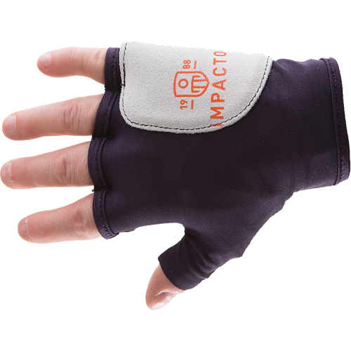 Gants de protection sans doigts paume/c&ocirc;t&eacute;, droit, T-petit, Paume en Su&egrave;de, Poignet &agrave; enfiler Planification Entrepots Molloy
