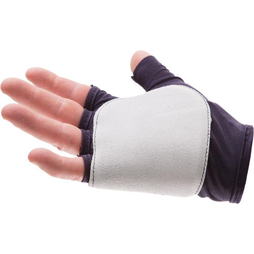 Gants de protection sans doigts paume/c&ocirc;t&eacute;, droit, T-petit, Paume en Su&egrave;de, Poignet &agrave; enfiler Planification Entrepots Molloy
