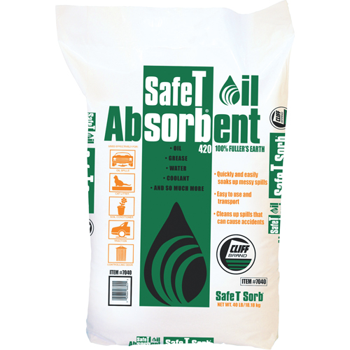 Absorbant pour huile de premi&egrave;re qualit&eacute; Safe T Sorb Planification Entrepots Molloy