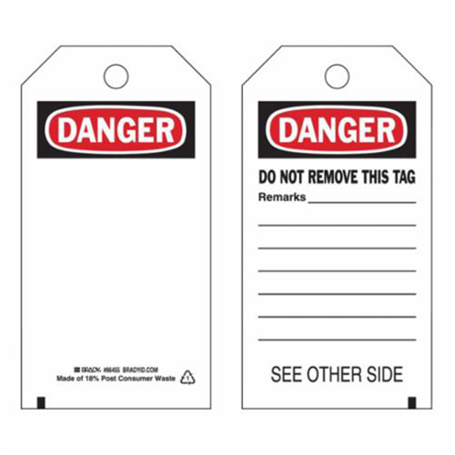 &eacute;tiquettes de s&eacute;curit&eacute; auto-plastifiantes, Polyester, 3" la x 5-3/4" h, Anglais Planification Entrepots Molloy