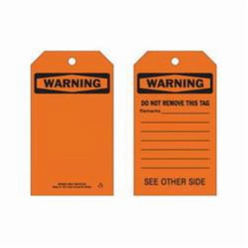 Self-Laminating Safety Tags, Polyester, 4" W x 7" H, English Planification Entrepots Molloy