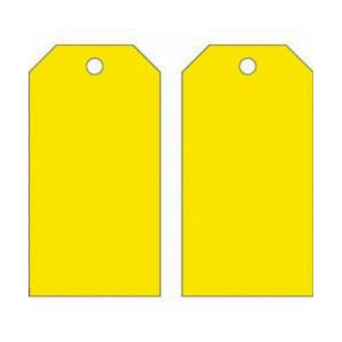 Blank Accident Prevention Tags, Metal, 3" W x 5-3/4" H Planification Entrepots Molloy