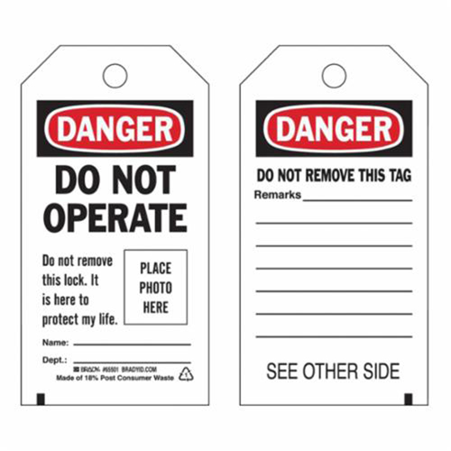 &eacute;tiquettes  Do Not Operate  autoplastifiantes, Polyester, 3" la x 5-3/4" h, Anglais Planification Entrepots Molloy