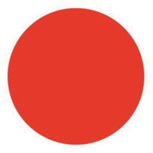 &eacute;tiquettes rondes inscriptibles, Cercle, 1,5" lo x 1,5" la, Rouge Planification Entrepots Molloy