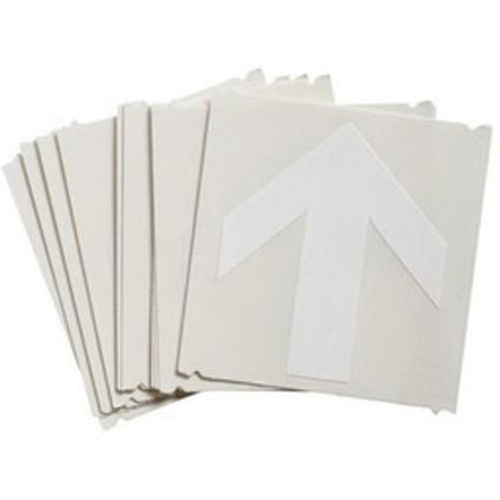 &eacute;tiquettes de lettres et chiffres gothiques individuels Quick-Align, Symbole de fl&egrave;che, 3" h, Blanc Planification Entrepots Molloy