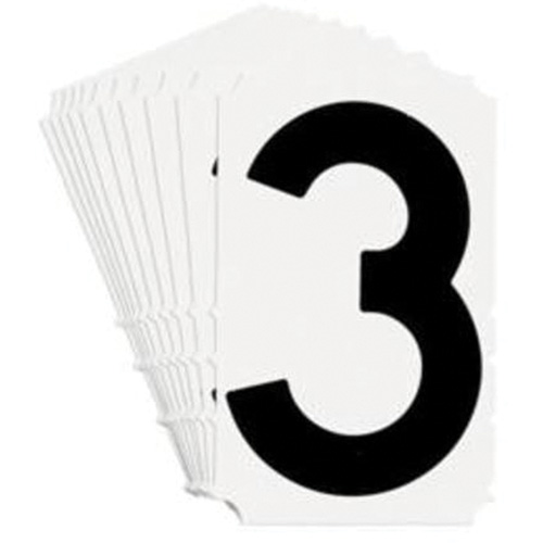 &eacute;tiquettes de lettres et chiffres gothiques individuels Quick-Align, 3, 4" h, Noir Planification Entrepots Molloy