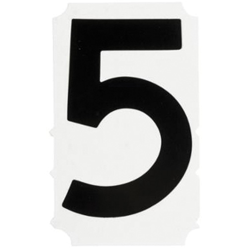 &eacute;tiquettes de lettres et chiffres gothiques individuels Quick-Align, 5, 4" h, Noir Planification Entrepots Molloy