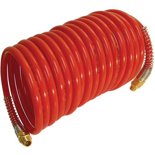 Maxpro Self-Storing Nylon Air Hoses With Fittings, Air, 1/4" ID x 12.5' L, Nylon, 200 PSI at 23 °C Planification Entrepots Molloy