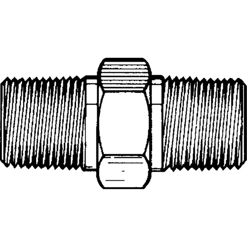 RACCORD HEXAGONAL MALE1/8"-1/8"NPT,LAITON, Laiton Planification Entrepots Molloy